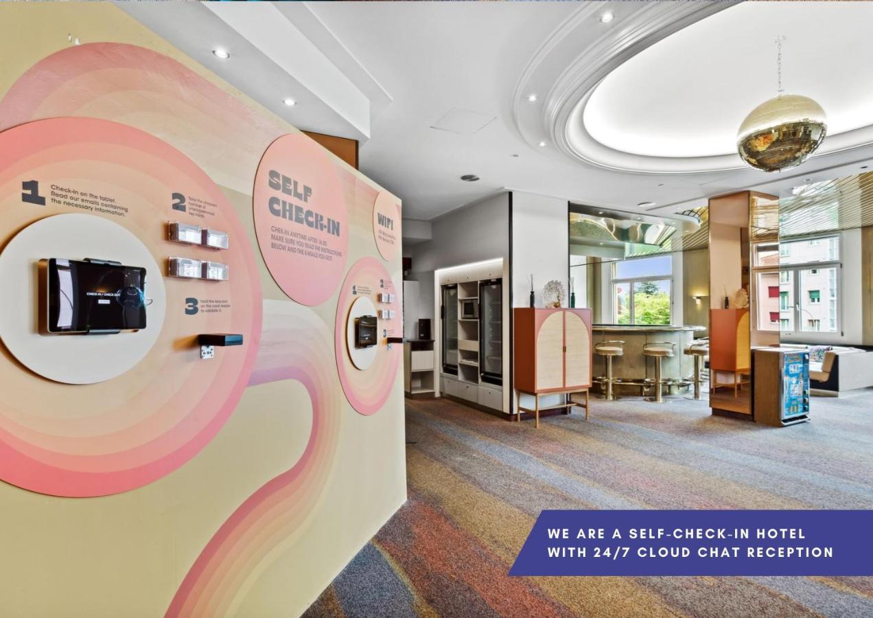 Becozy Au Parc Retro Edition Self-Check-In Rooms & Studios Fribourg Eksteriør billede
