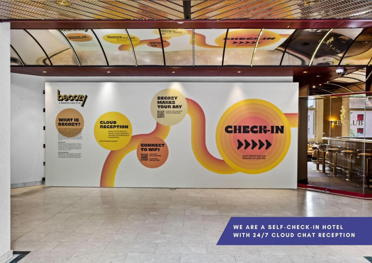 Becozy Au Parc Retro Edition Self-Check-In Rooms & Studios Fribourg Eksteriør billede